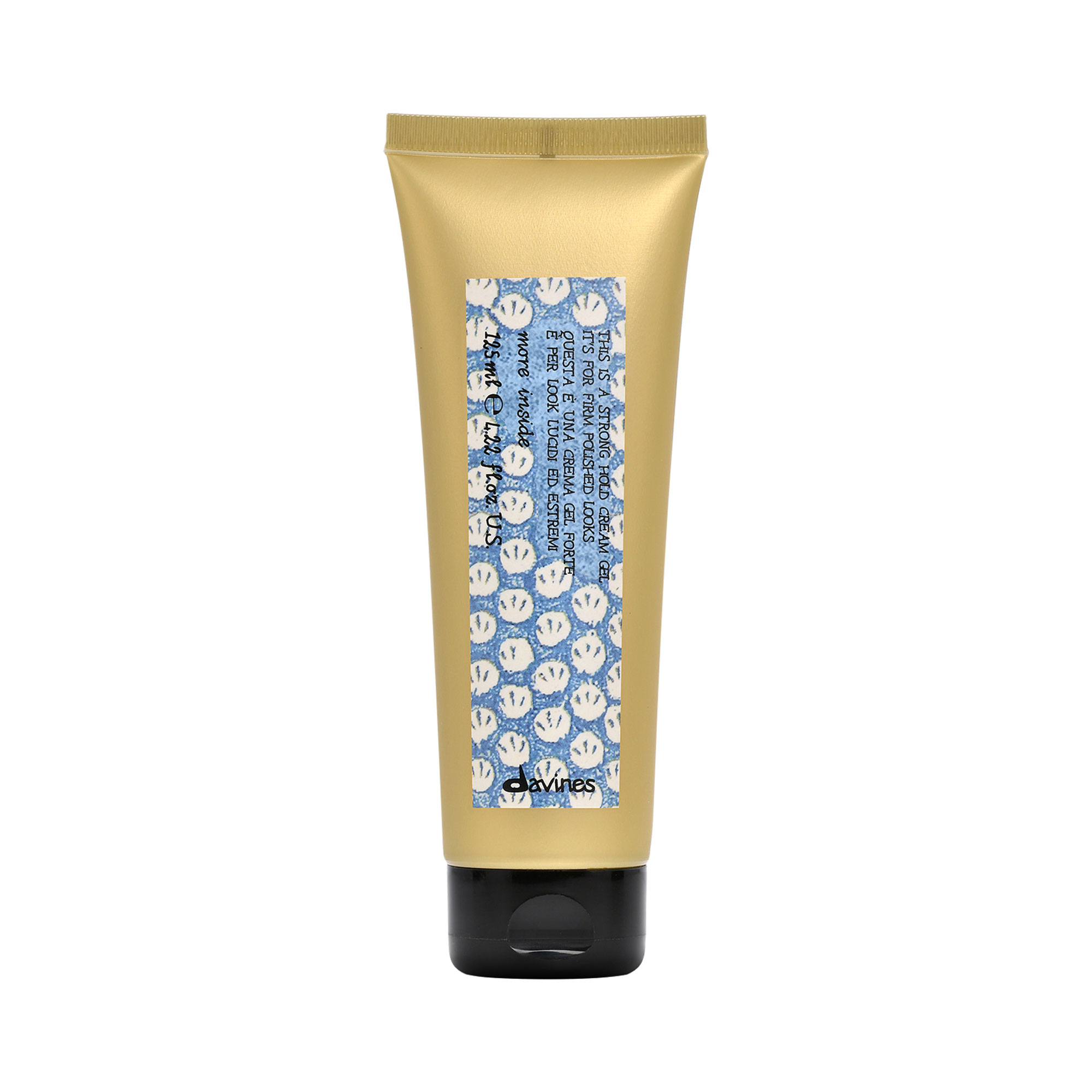 Крем-гель для укладання волосся Davines More Inside Strong Hold Cream Gel сильної фіксації, для створення виразних образів з матовим ефектом, 125 мл
