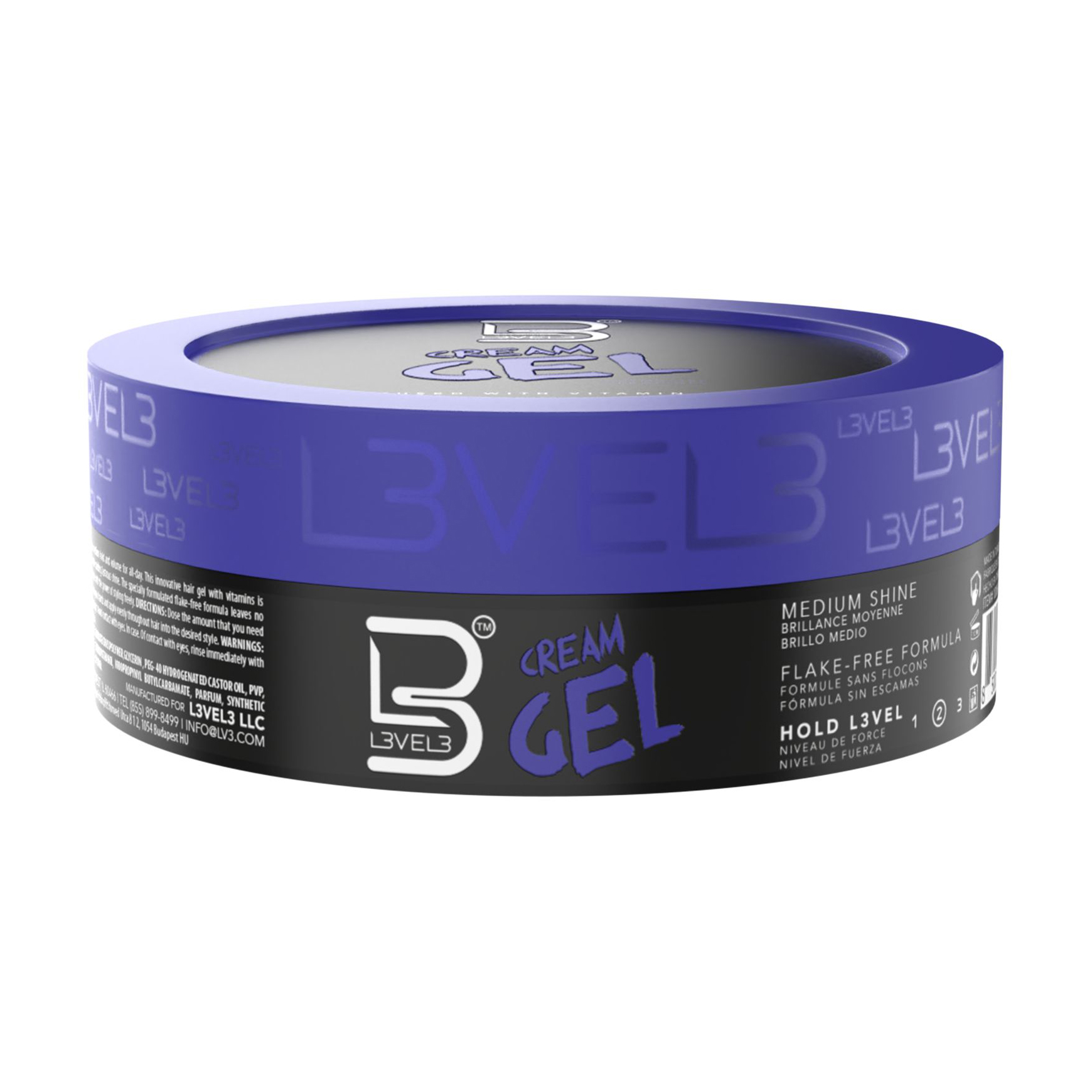 Крем-гель для укладання волосся Level3 Cream Gel With Vitamin B5 з вітаміном В5, 100 мл